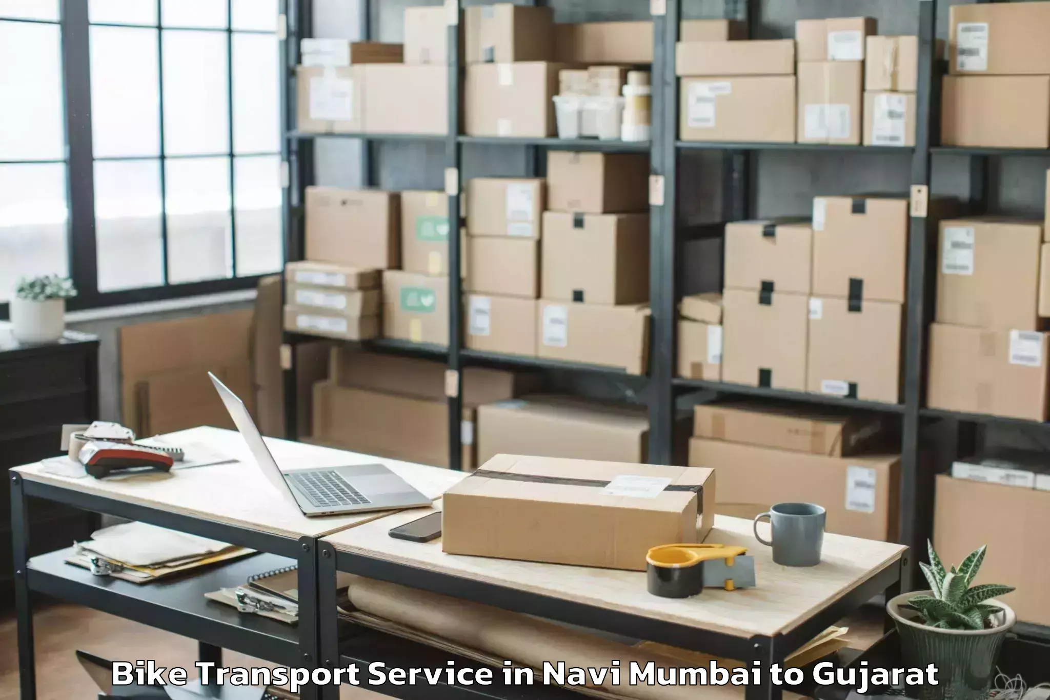 Get Navi Mumbai to Lakhatar Bike Transport